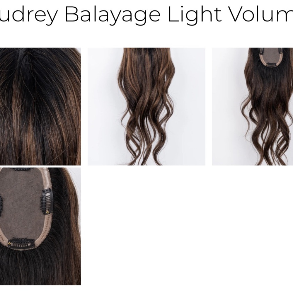 Lauren Ashtyn Collection Audrey Balayage light volume hair topper 12”-16”
